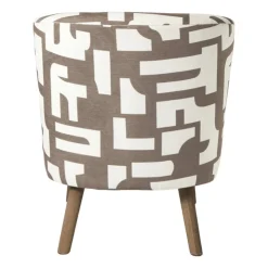 Xenos Fauteuil japandi - beige - 69x66x56 cm- Fauteuils