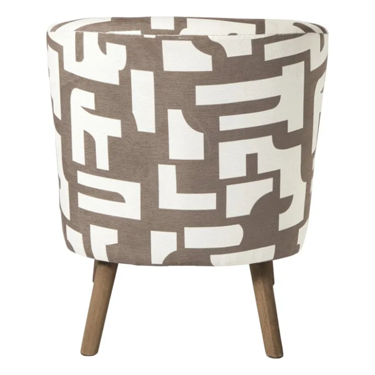 Xenos Fauteuil japandi - beige - 69x66x56 cm- Fauteuils