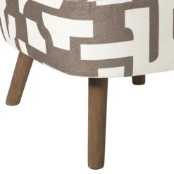 Xenos Fauteuil japandi - beige - 69x66x56 cm- Fauteuils