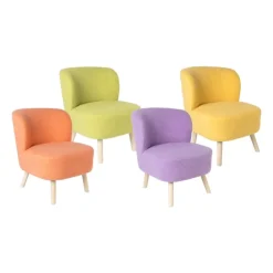 Xenos Fauteuil Sita - geel - 69x56x66 cm- Fauteuils