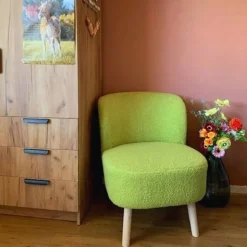 Xenos Fauteuil Sita - groen - 69x56x66 cm- Fauteuils