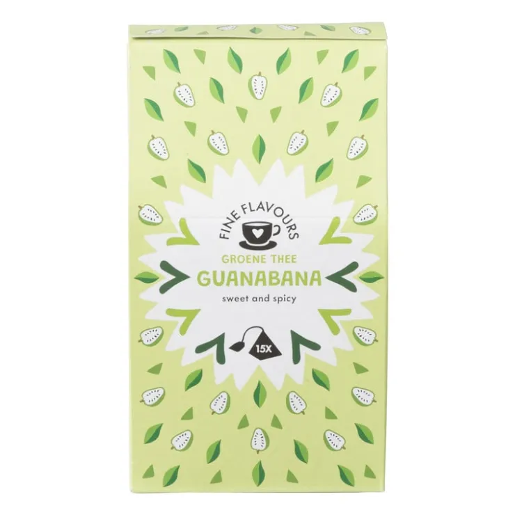 Xenos Fine flavours groene thee - guanabana - 15 piramide zakjes- Thee