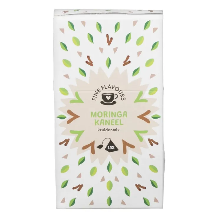 Xenos Fine flavours kruiden thee - moringa kaneel - 15 piramide zakjes- Thee