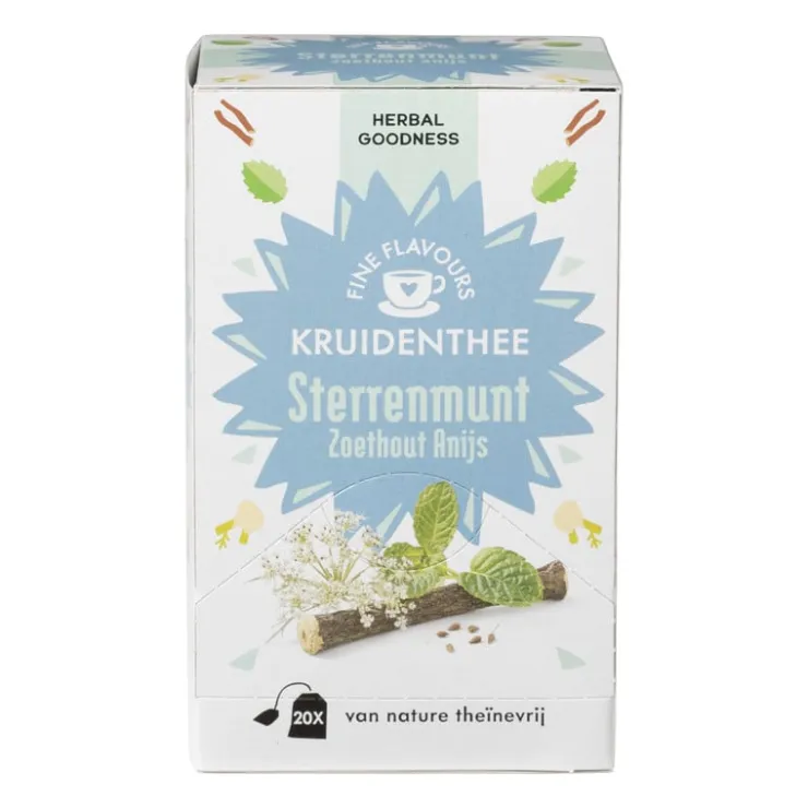 Xenos Fine Flavours kruidenthee - sterrenmunt - 20 zakjes- Thee