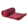 Xenos Fleece deken - bordeauxrood - 200x150 cm- Kerstcadeaus|Plaids