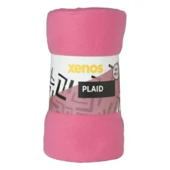 Xenos Fleece deken - fuchsia - 160x130 cm- Plaids