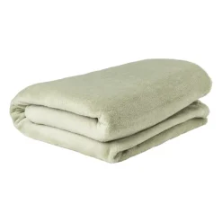 Xenos Fleece deken - groen - 200x150 cm- Plaids
