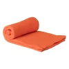 Xenos Fleece deken - oranje - 160x130 cm- Plaids