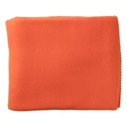 Xenos Fleece deken - oranje - 160x130 cm- Plaids