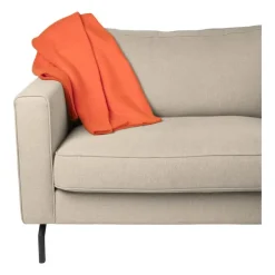 Xenos Fleece deken - oranje - 160x130 cm- Plaids