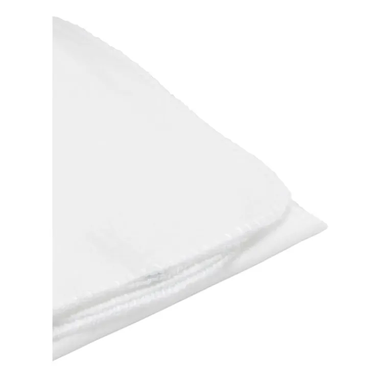 Xenos Fleece deken - wit - 160x130 cm- Plaids
