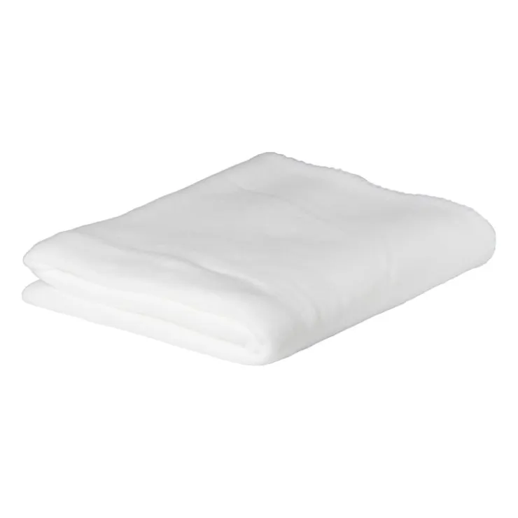 Xenos Fleece deken - wit - 160x130 cm- Plaids