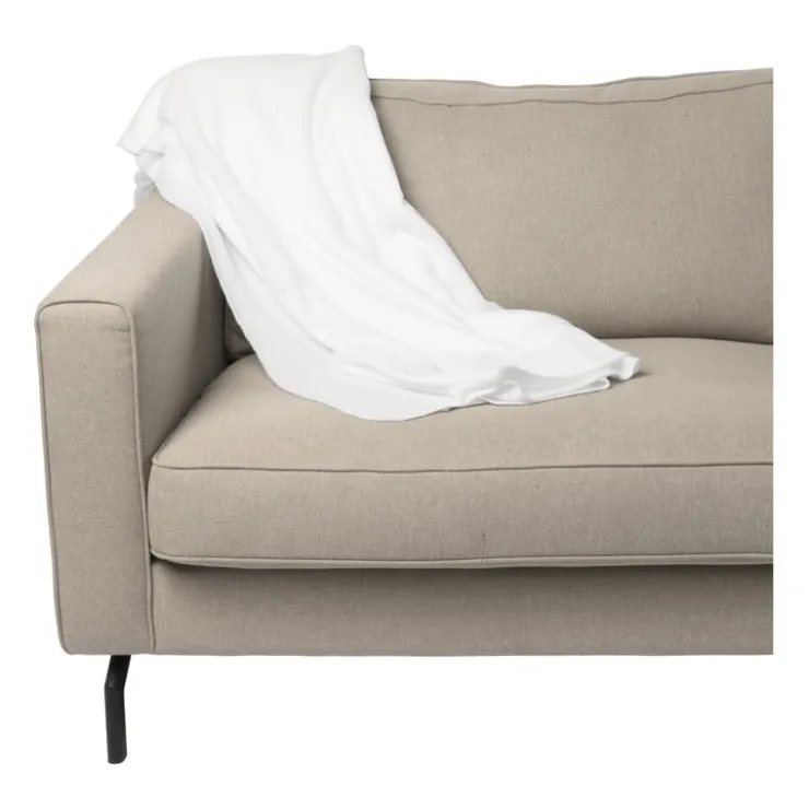 Xenos Fleece deken - wit - 160x130 cm- Plaids