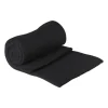 Xenos Fleece deken - zwart - 160x130 cm- Plaids