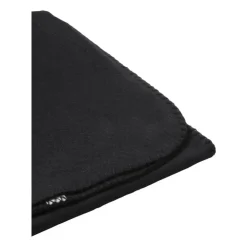 Xenos Fleece deken - zwart - 160x130 cm- Plaids