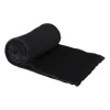 Xenos Fleece deken - zwart - 200x150 cm- Plaids