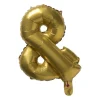 Xenos Folieballon & - goudkleurig - 40 cm- Ballonnen