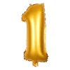 Xenos Folieballon XL - cijfer 1 - 60 cm- Ballonnen|Verjaardagen