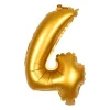 Xenos Folieballon XL - cijfer 4 - 60 cm- Ballonnen|Verjaardagen