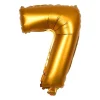 Xenos Folieballon XL - cijfer 7 - 60 cm- Ballonnen|Verjaardagen