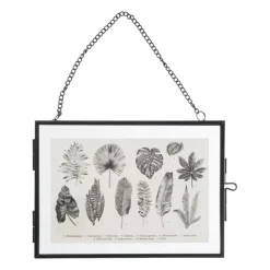 Xenos Fotolijst aan ketting liggend - zwart -13x18 cm- Fotolijsten
