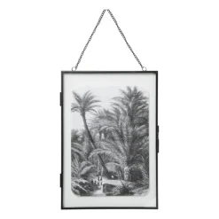 Xenos Fotolijst aan ketting staand – zwart - 21x30 cm- Fotolijsten