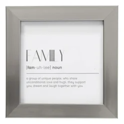 Xenos Fotolijst basic - zilver - 10x10 cm- Fotolijsten