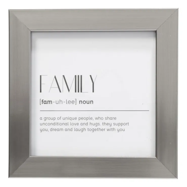 Xenos Fotolijst basic - zilver - 10x10 cm- Fotolijsten