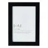 Xenos Fotolijst basic - zwart - 10x15 cm- Fotolijsten