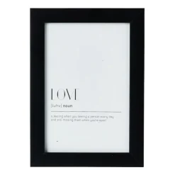 Xenos Fotolijst basic - zwart - 10x15 cm- Fotolijsten