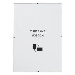 Xenos Fotolijst clip frame - glas - 21x30 cm- Fotolijsten