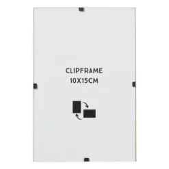 Xenos Fotolijst clip frame - glas - 10x15 cm- Fotolijsten