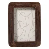 Xenos Fotolijst hout klein - bruin - 10x15 cm- Fotolijsten