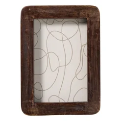 Xenos Fotolijst hout klein - bruin - 10x15 cm- Fotolijsten