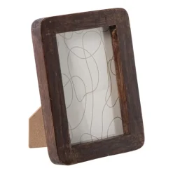 Xenos Fotolijst hout klein - bruin - 10x15 cm- Fotolijsten
