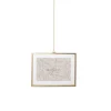 Xenos Fotolijst met ketting - 15x20x1 cm - goudkleurig- Fotolijsten