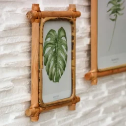 Xenos Fotolijst met rotan frame - 13x18 cm- Fotolijsten