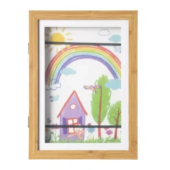 Xenos Fotolijst voor tekeningen - bruin - 32x23x3 cm- Fotolijsten