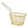 Xenos Frituurmandje - goud - 10.5x8.5x6.5 cm- Keukengerei
