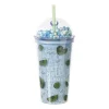 Xenos Funny beker kiwi - blauw - 450 ml- Kinderservies|Kerstcadeaus