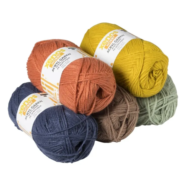 Xenos Garen acryl - blauw - 100 meter- Garen