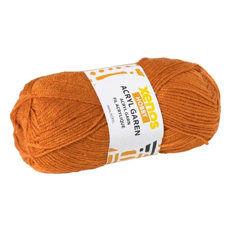 Xenos Garen acryl - oranje - 100 gram - 240 meter- Garen