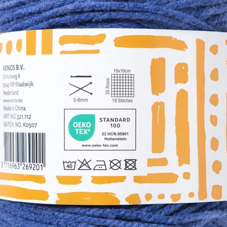 Xenos Garen cakemix - blauw - 100 gram - 160 meter- Garen