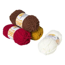 Xenos Garen chenille - bruin - 100 gram - 60 meter- Garen