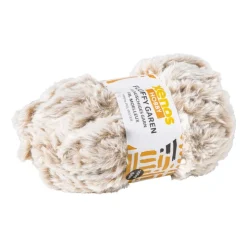 Xenos Garen fluffy - beige/bruin - 100 gram - 60 meter- Garen
