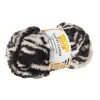 Xenos Garen fluffy - zwart/beige - 100 gram - 60 meter- Garen