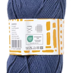 Xenos Garen katoen - donkerblauw - 50 gram - 125 meter- Garen