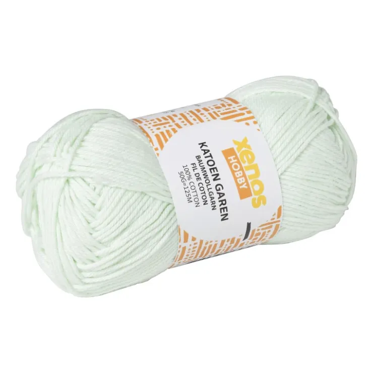 Xenos Garen katoen - pastelgroen - 50 gram - 100 meter- Garen