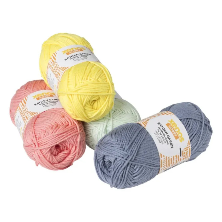 Xenos Garen katoen - pastelgroen - 50 gram - 100 meter- Garen
