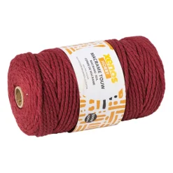 Xenos Garen macramé - bordeauxrood - 500 gram - 100 meter- Garen